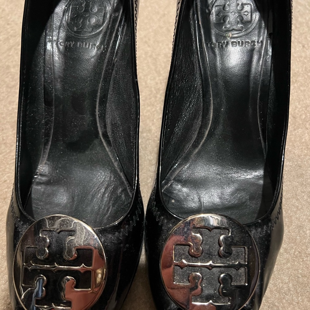 Tory Burch Wedge Silver Buckle
